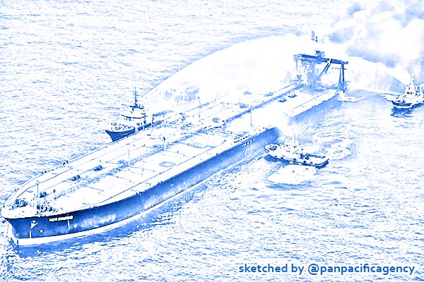 Kilometre-long slick left by burning oil tanker off Sri Lanka, News